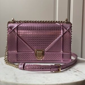 Dior | Metallic Pink Diorama Bag